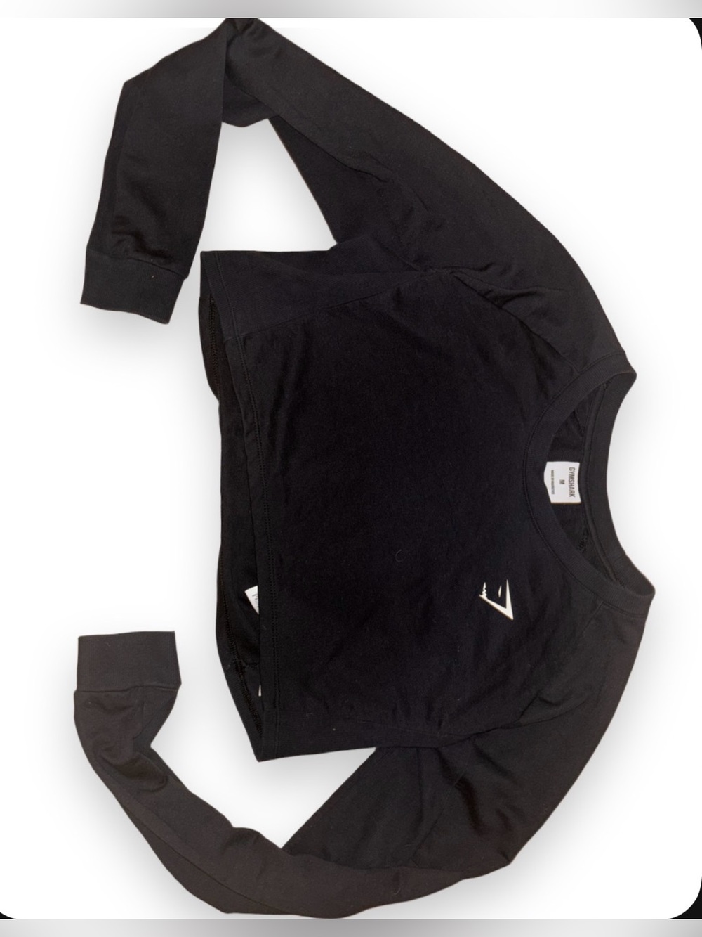 Gymshark Cropped Long Sleeve - Black